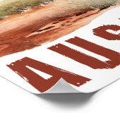 Digitale Kunst für Australien Poster (Ecke)