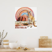 Digitale Kunst für Australien Poster (Küche)