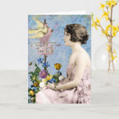 Digitale Kunst für Frauen Karte (Gelbe Blume)