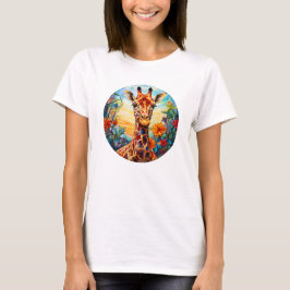 Digitale Kunst - Galerie Giraffe T-Shirt