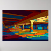 Digitale Kunst im Retro-Limousine Poster (Vorne)