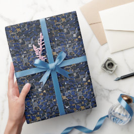 Digitale Kunst in der Navy Corner Geschenkpapier