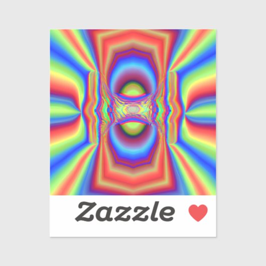 Digitale Kunst in Dimensionen Aufkleber (Blatt)