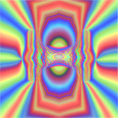 Digitale Kunst in Dimensionen Aufkleber (Vorderseite)