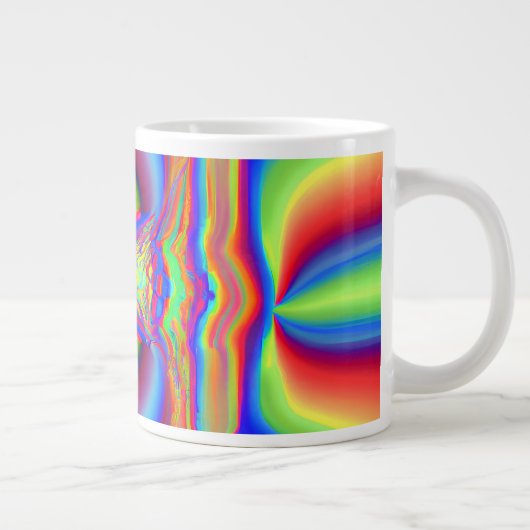 Digitale Kunst in Dimensionen Jumbo-Tasse (Rechts)