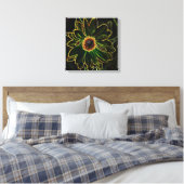 Digitale Kunst Leinwand Neon Natur (Insitu (Schlafzimmer))