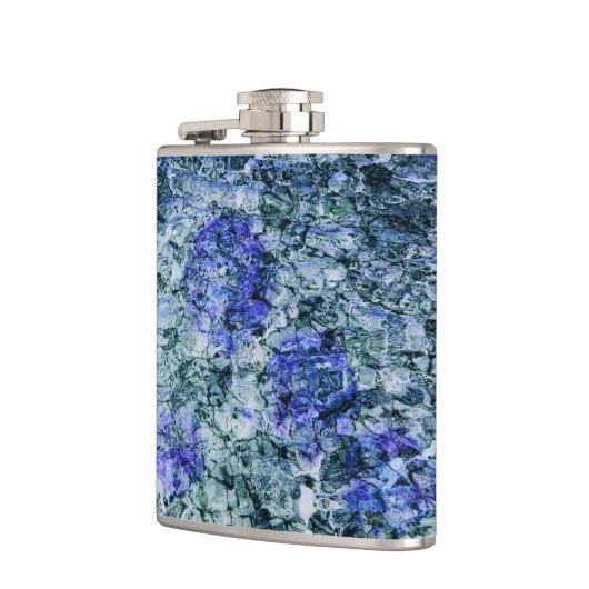 Digitale Kunst mit abstraktem Hintergrund Flachmann (Links)