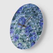 Digitale Kunst mit abstraktem Hintergrund Große Wanduhr (Winkel)