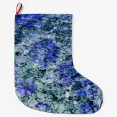 Digitale Kunst mit abstraktem Hintergrund Großer Weihnachtsstrumpf (Vorderseite)