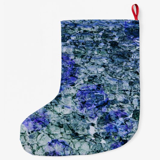 Digitale Kunst mit abstraktem Hintergrund Großer Weihnachtsstrumpf (Rückseite)