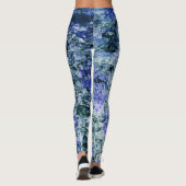 Digitale Kunst mit abstraktem Hintergrund Leggings (Rückseite)