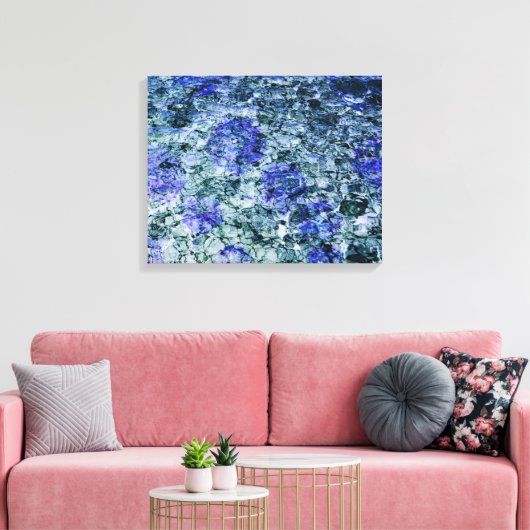 Digitale Kunst mit abstraktem Hintergrund Leinwanddruck (Insitu (Wohnzimmer))