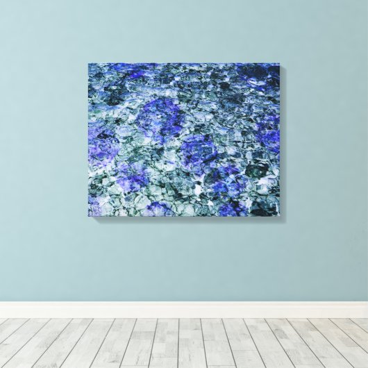 Digitale Kunst mit abstraktem Hintergrund Leinwanddruck (Insitu (Holzboden))