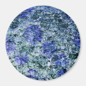 Digitale Kunst mit abstraktem Hintergrund Magnet (Vorne)