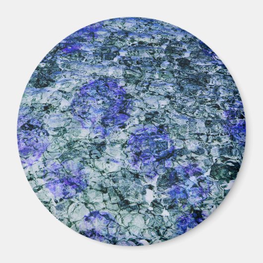 Digitale Kunst mit abstraktem Hintergrund Magnet (Vorne)