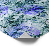 Digitale Kunst mit abstraktem Hintergrund Poster (Ecke)