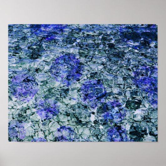 Digitale Kunst mit abstraktem Hintergrund Poster (Vorne)