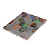 Digitale Kunst mit runden Pinselstrichen. Fliese (Seite)