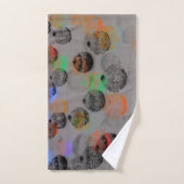 Digitale Kunst mit runden Pinselstrichen. Handtuch (Handtuch)