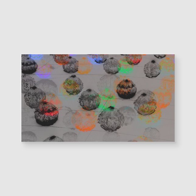 Digitale Kunst mit runden Pinselstrichen. Magnetkarte (Vorderseite)