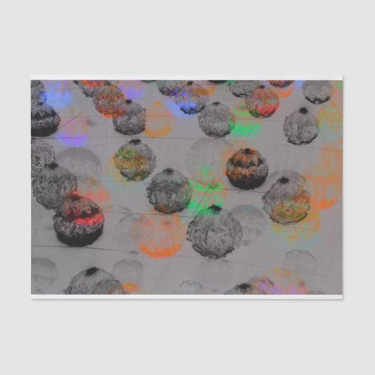 Digitale Kunst mit runden Pinselstrichen. Seidenpapier (Vorderseite)