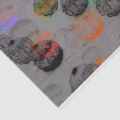 Digitale Kunst mit runden Pinselstrichen. Seidenpapier (Ausschnitt)