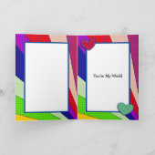 Digitale Kunst | Romantischer Kuss Karte (Innenseite)