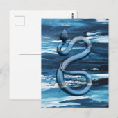 Digitale Kunst Schöne Schlangen #01 Postkarte (Vorne/Hinten)