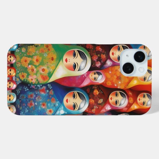Digitale Kunst, stapelbare Puppen Case-Mate iPhone Hülle (Rückseite (Horizontal))