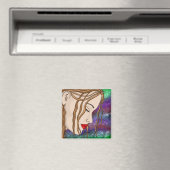 Digitale Kunst | Traurige Lady Deep in Thread Magnet (In Situ (Geschirrspüler))