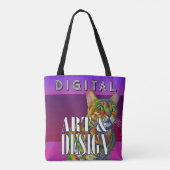 Digitale Kunst und Design Tasche (Rückseite)