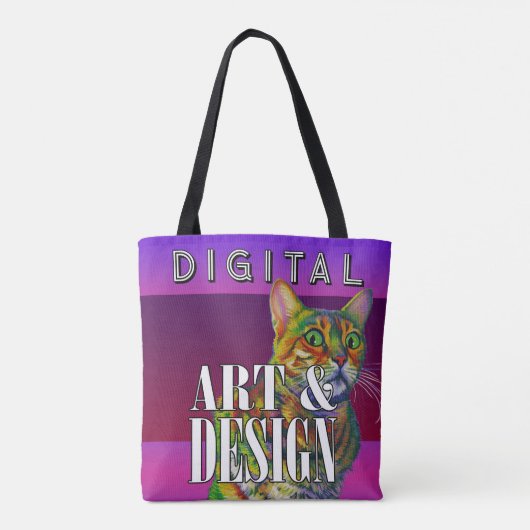 Digitale Kunst und Design Tasche (Rückseite)