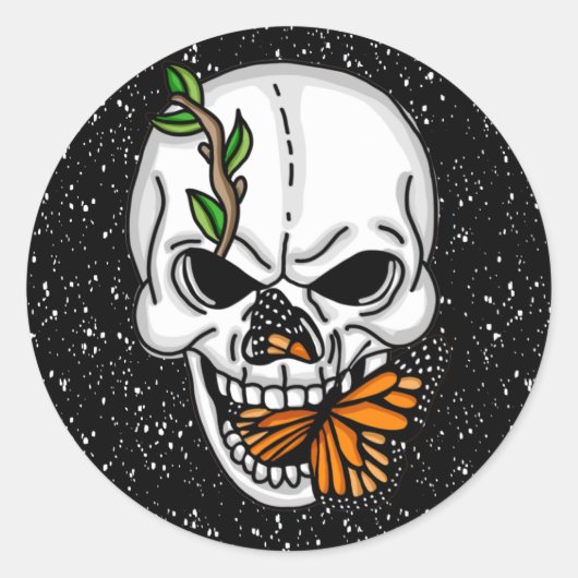 Digitale Kunst und Handschuhe Runder Aufkleber (Vorderseite)