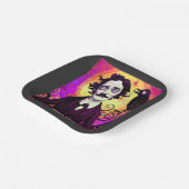 Digitale Kunst Vintag Edgar Allan Poe Raven Pappteller (Gewinkelt)