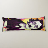 Digitale Kunst Vintag Edgar Allan Poe Raven Seitenschläferkissen (Rückseite)