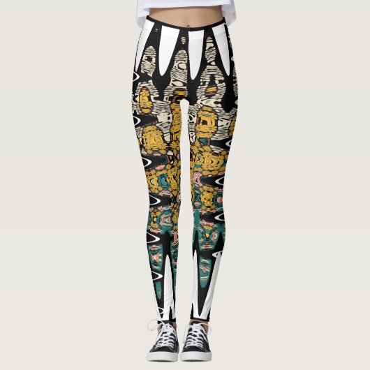 digitale Kunst Vögel Leggings (Vorderseite)