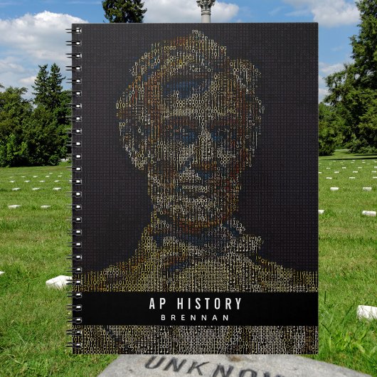 Digitale Kunst von Lincoln: Zurück zur Schule Notizblock