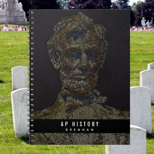 Digitale Kunst von Lincoln: Zurück zur Schule Notizblock