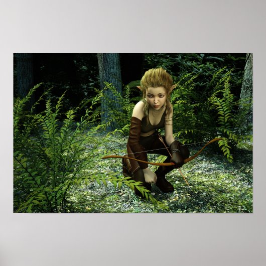 Digitale Kunst warten Poster (Vorne)