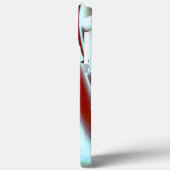 Digitale Lackvergrößerung mit Schwarzweiß Case-Mate iPhone Hülle (Rückseite / Links)