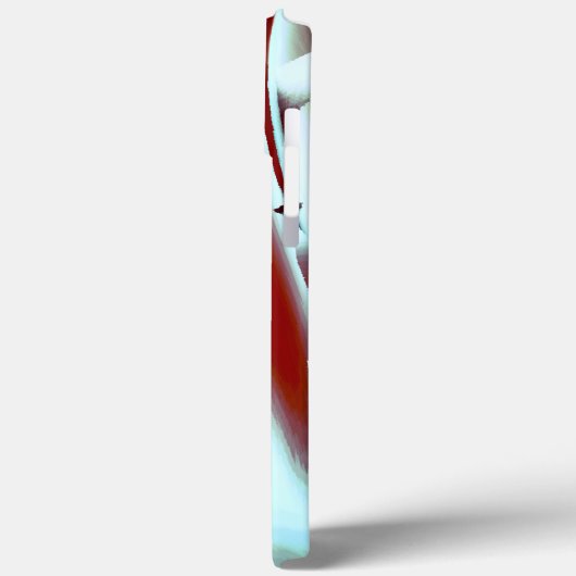 Digitale Lackvergrößerung mit Schwarzweiß Case-Mate iPhone Hülle (Rückseite / Links)