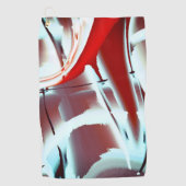 Digitale Lackvergrößerung mit Schwarzweiß Golfhandtuch (Vorderseite)