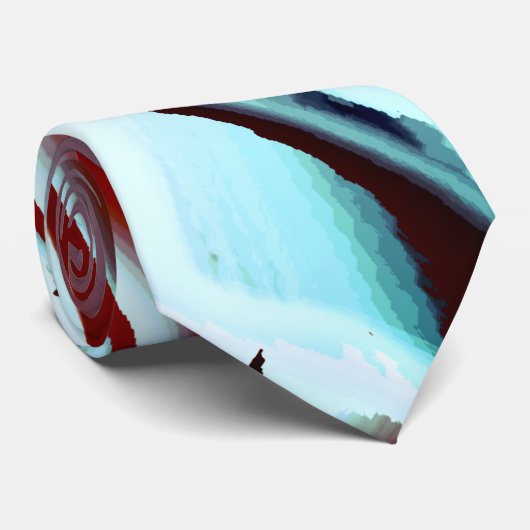 Digitale Lackvergrößerung mit Schwarzweiß Krawatte (Gerollt)