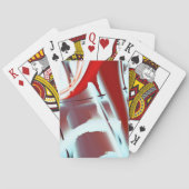 Digitale Lackvergrößerung mit Schwarzweiß Spielkarten (Rückseite)