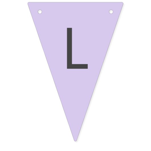 Digitale Lavendelfahnen Wimpelkette (Dritte Fahne)