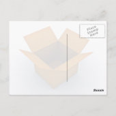 Digitale leere Box Postkarte (Rückseite)