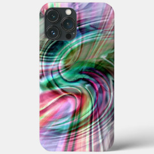 Digitale leuchtende, farbige Pinselstriche der S-K Case-Mate iPhone Hülle