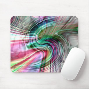 Digitale leuchtende, farbige Pinselstriche der S-K Mousepad