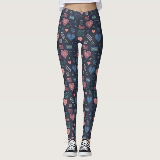 Digitale Liebe Leggings (Vorderseite)