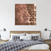 Digitale Löwendunkelheit ins Licht Leinwanddruck (Insitu (Schlafzimmer))